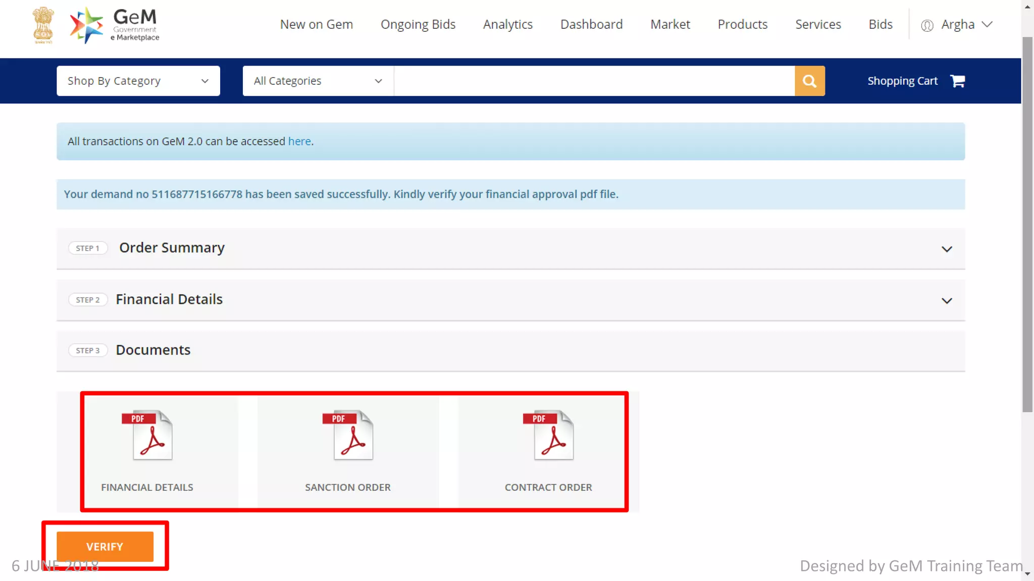 Designed by GeM Training Team6 JUNE 2018