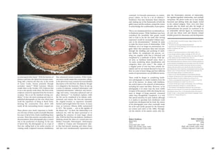 36 37
an interrupted silver band.'⁷ With the barriers of
distance and time, the Spiral Jetty became some-
thing odd: a famous site that was, in the words
of Lynne Cooke, 'known primarily through
secondary means.'⁸ While Lawrence Alloway
would claim in the October 1976 Artforum that
it was a site-specific work where 'the form of the
sculpture cannot be separated from the terrain it
occupies,' this is not the standard viewing con-
dition.⁹ In fact, the most arresting and most re-
published photographs are the ones which least
recall the experience of being at Rozel Point,
showing the construction from above with
nearly all the surrounding terrain cropped out.
These photos were clearly important to Smith-
son and nine of them would eventually illustrate
his essay of Spiral Jetty, firmly establishing them
as iconic. More than merely a secondary piece of
documentation, these photographs play a central
role in the production of meaning. In the case
of Spiral Jetty, the photographs act as a type of
Non-site, calling back to his earlier practice of
creating small, sculptural museum installations
that referenced remote locations. While Smith-
son never overtly makes this connection, telling-
ly the Spiral Jetty essay contains his most detailed
description of his Site/Non-site dialectic, though
it is relegated to the footnotes. There, he sets up
a series of relations: 'scattered information' and
'contained information,' 'reflection' and 'mirror,'
'edge' and 'centre,' 'some place (physical)' and 'no
place (abstract).'10
As Smithson explains, while
the Site can be considered to be infinite, unde-
termined, and remote, the Non-site represents
the original location or experience bounded,
limited, and brought before the viewer. In many
ways, as Lawrence Alloway deftly summarised
in 1971, 'The nonsite … acts as the signifier of
the absent site.'11
In short, the relationship is an
indexical one, with the object presented to us
signaling the existence of some larger, absent
idea. With his Site/Non-site dialectic, Smithson's
thinking echoed the ideas of a central post-war
thinker: Foucault's 'Heterotopias'. Heterotopias
– related to Utopias and Dystopiaswere plac-
es that had layered meaning and where other,
real sites were simultaneously represented and
contested. As Foucault summarises, in contem-
porary culture, we live in a set of relations.12
Smithson's Non-sites dramatise these relations
and, making use of the frameworks of both the
gallery space and the medium, compel the viewer
to acknowledge the conditionality of perception.
This is, on a fundamental level, an inherently an-
ti-Modernist project. While Smithson may have
considered the possibility that people would
trek to Utah to see the site itself, that viewing
experience would be incomplete without expo-
sure to his documentation.13
Instead, he seeks
to make the viewer aware of relationships. With
Smithson, art is no longer an autonomous, sin-
gular object that represents ideas and concepts
through the distilling and purifying of medi-
um. Rather, he complicates the process, cre-
ating one singular work that is informed and
completed by a multitude of forms. With Spi-
ral Jetty, as Smithson himself notes, there is
'no sense wondering about classifications and
categories, there were none.'14
The notion of
a singular point of view has been entirely dis-
rupted, and we are instead directed to focus on
how we come to know things and how different
modes of representation can tell different stories.
There could be danger in considering Smith-
son's photographs in relative isolation from the
rest of his practice. As always with Smithson,
the central aspect is the network of information,
including his essays and films. However, as his
photography is in many ways the most visible
of aspect of his practice while also being the one
most in danger of being passively consumed
rather than thoughtfully considered, it is vital
that special attention be paid. Indeed, although
it is useless to speculate how Smithson's work
would have developed had he lived, the nature
of his photographs were what eventually made
his work such fertile ground for the Postmod-
ern writers and critics of the 1980s. Through-
out the entirety of his mature career, they dis-
play the Postmodern interests of indexicality,
the signifier/signified relationship, and multiple
viewpoints. His photo works are at once deeply
fractured and shifting while also deeply rooted
in the cultural zeitgeist. Now, even over three
decades after his death and after the height of
Postmodernism has passed, he continues to be
an undeniably relevant figure in contemporary
art and one whose work and theories remain
fruitful ground for discussion and development.
1. Tsai,. Robert Smithson Unearthed: Drawings, Collages, Writings. New York:
Columbia UP, 1991. p 88.
2. "The Work of Art in the Age of Mechanical Reproduction."
3. Lippard. Six Years: The Dematerialization of the Art Object from 1966 to 1972 ...
Berkeley: U of California, 1997. p 89.
4. Lippard. p 184.
5. Kastner, ed. Land and Environmental Art. London: Phaidon, 1998. p 12.
6. Krauss. Passages in Modern Sculpture. Cambridge, MA: MIT, 1981. p 281.
7. Smithson. "The Spiral Jetty (1972)." Robert Smithson: The Collected Writings. ed
Jack Flam. Berkeley: University of California Press, 1996. p 145.
8. Importantly, these secondary means also included Smithson's later essay and the
film he made during and after the construction of the site. The film in particular was
to be the centrepiece of his exhibition at the Dwan Gallery in New York, 31 October
1970. However, Smithson was notably very particular about how it was shown,
requiring a dark space and that it start at specific times rather than be played in a
loop. Perhaps because of these complications, the photographs remain the enduring
statement. Cooke. "A Position of Elsewhere." Robert Smithson: Spiral Jetty. True
Fictions, False Realities. Berkeley: U of California, 2005. p 53.
9. Kastner, ed. p 281. Quote first published in an essay titled 'Site Inspection.'
10. Smithson. "The Spiral Jetty (1972)." Robert Smithson: The Collected Writings.
ed Jack Flam. Berkeley: University of California Press, 1996. pp 152-153.
11. Osborne. "Transcategoriality: Postconceptual Art." Anywhere or Not At All:
Philosophy of Contemporary Art. London: Verso, 2013. p 113.
12. Foucault. "Of Other Spaces: Utopias and Heterotopias." Trans. Jay Miskowiec.
Architecture /Mouvement/ Continuité. no. 5 (October 1984). p 47.
13. Here, Smithson's words regarding an earlier project, The Yucatan Mirror
Displacements, seem to ring true: 'If you visit the sites (a doubtful possibility) you
find nothing but memory-traces... It is the dimension of absence that remains to
be found.' (Uroskie. "La Jetée En Spirale: Robert Smithson's Stratigraphic Cinema."
Grey Room, No. 19 (Spring, 2005). pp. 55.)
14. Smithson. p 146.
>
Robert Smithson
Spiral Jetty
1970
Great Salt Lake, Utah
Mud, salt crystals, rocks, water
1500 feet long and 15 feet wide
<
Robert Smithson
Spiral Jetty
1970
Great Salt Lake, Utah
Mud, salt crystals, rocks, water
1500 feet long and 15 feet wide
 