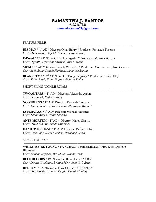ad resume