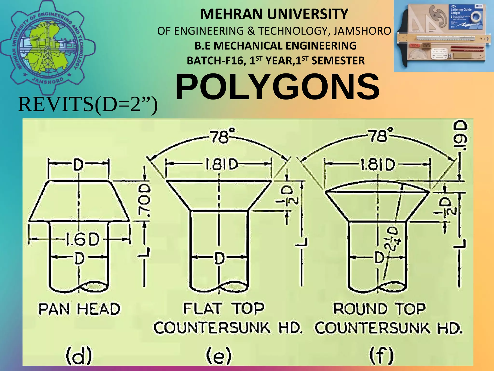 Drawing of Rivets | PPT