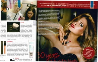 be talking
devices to
:J treatment
the Geneo+
nted oxygen
·asound and
I for skin
nating. The
,ofirm Pro, a
n tightening,
use Lipofirm
:he skin, and
ich HD Brows
menu.
Cuccia
Cuccio will be returning to
Manchester to showcase its
extensive range of products
including professional
lacquers, gels, manicure
accessories and butters.
The brand will be launching
its autumn/winter lacquer and Veneer collections at the
show, and will be extending the Naturale line of luxury
manicure and pedicure products with new additions and
scents. Other recent launches on show will include super
sizes of products from the Veneer system and a 3D Design
Powder Mixing Glass.
Exuviance
Exuviance will launch two new products. Plump
Perfect Firming Treatment is designed to restore
plumpness to the skin matrix and help reduce
the appearance of wrinkles. It uses
NeoGlucosamine, the brand's patented non-acid,
to increase cell turnover. Bionic Oxygen Facial is a
detoxifying and energising product with a triple­
oxygenating blend for stressed skin. Both will be
available in professional sizes and sample sachets.
Recent launches such as the Optilight All Over
Dark Spot Minimizer will also be on show.
_s.xuviance
...Artdeco
II New distributor Chleo Enterprises will
-. be brinoino the Artdeco make-up
 