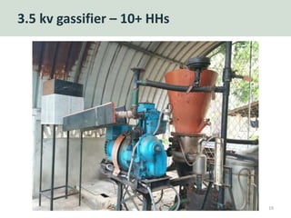 3.5 kv gassifier – 10+ HHs
19
 