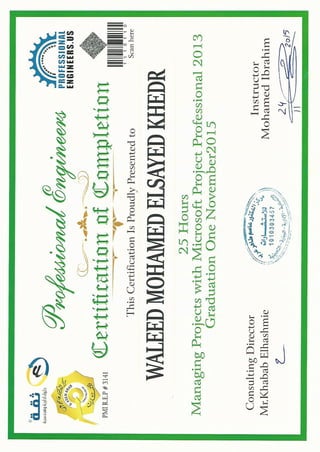 M.S certificate