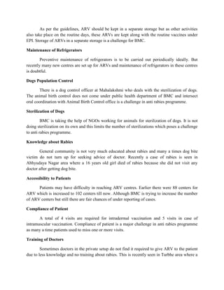 Anti Rabies Programme | PDF