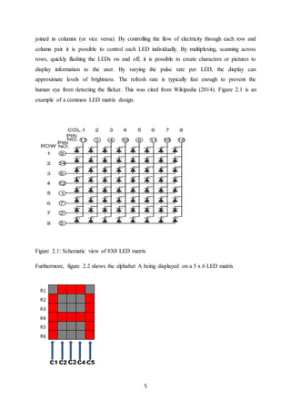 A 64-by-8 Scrolling Led Matrix Display System | DOCX