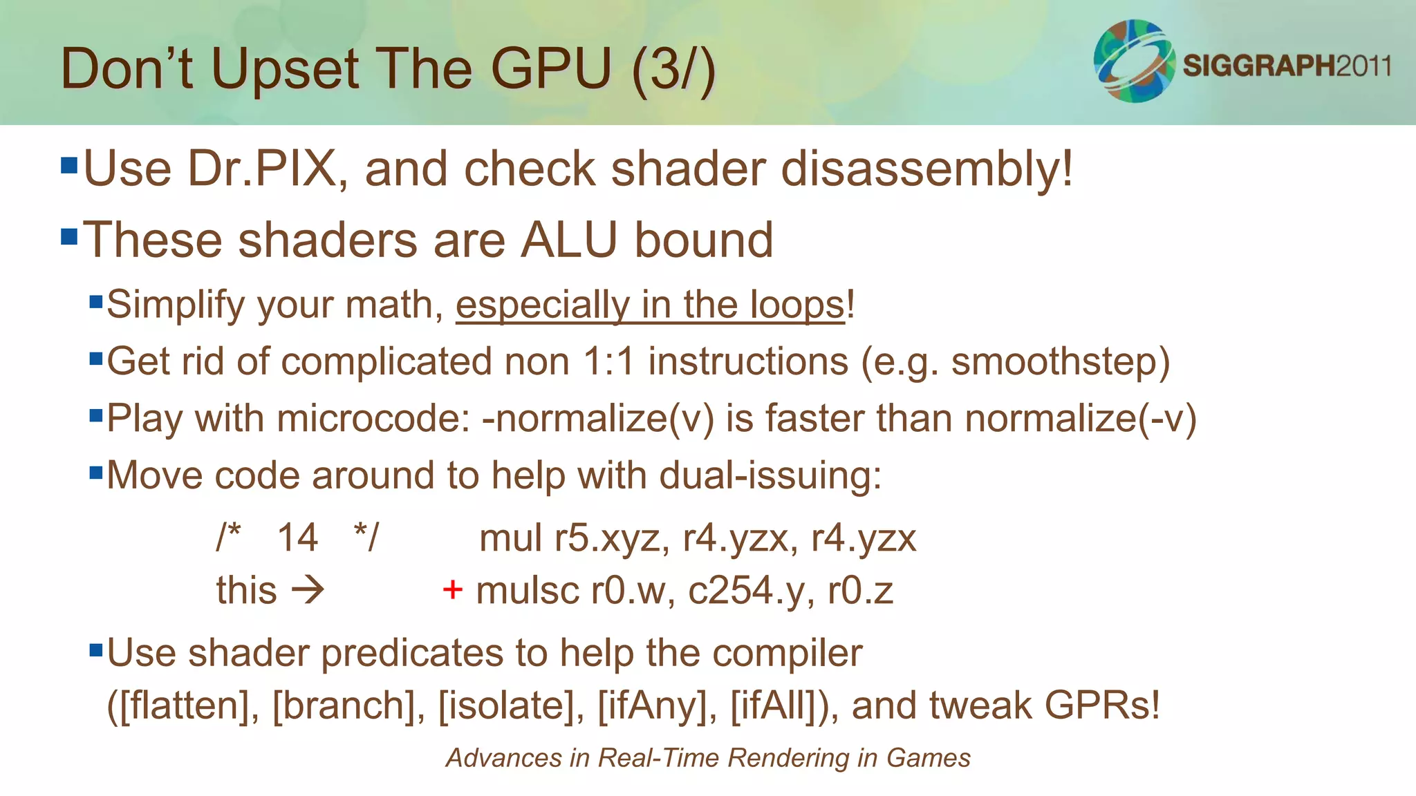 Hi-Z / Z-Cull Reverse Reload TricksAdvances in Real-Time Rendering in Games