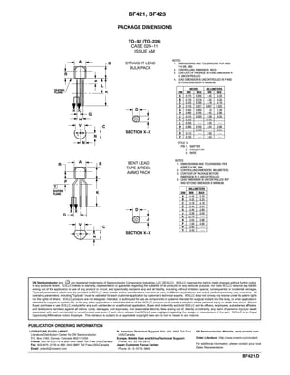 Original PNP Transistor BF421 421 TO-92 New | PDF | Consumer ...