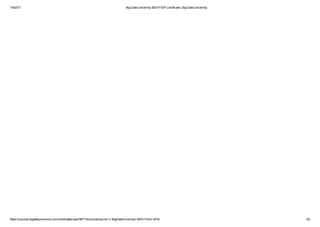 Big Data University BD0111EN Certificate _ Big Data University | PDF ...