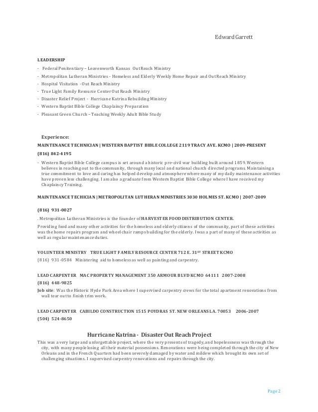 College Chaplain Resumes College Chaplain Resumes