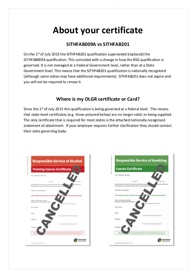 responsible service of alcohol certificateOL521814