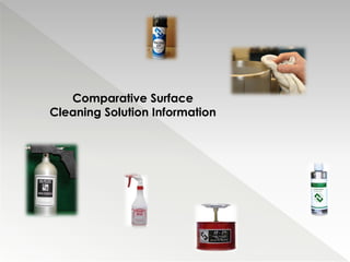 Comparative Surface
Cleaning Solution Information
 