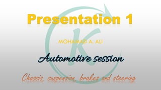 MOHAMAD A. ALI
Automotive session
 