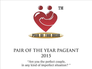 Pair of the year concept presentation
