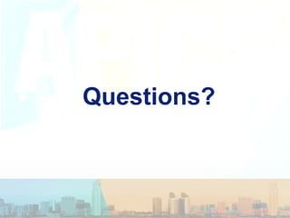 Questions?
 