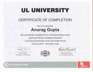 APS UL Certification