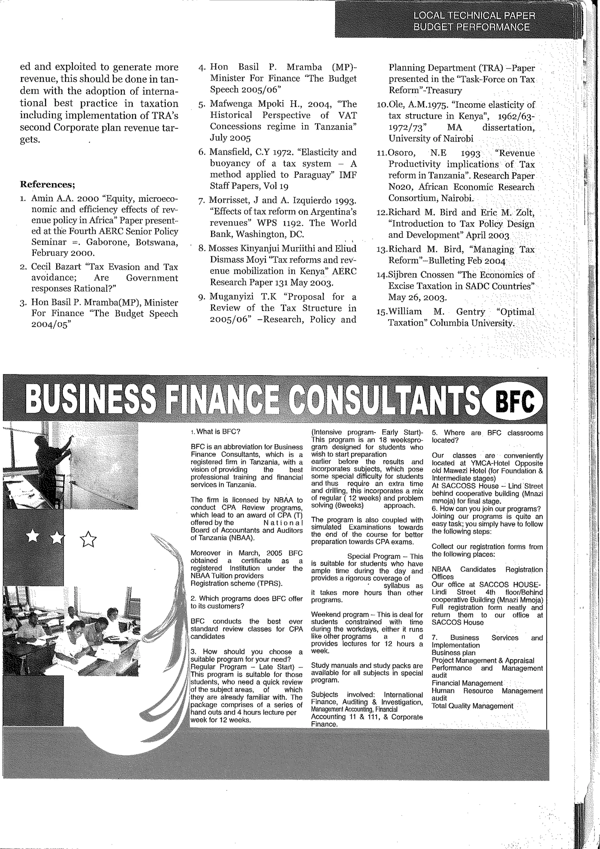 Analysis of the Budget(2)