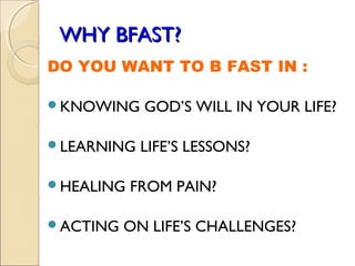 BFAST : Bible for Faith and Action Sharing | PPT