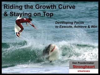 Riding the Growth Curve
& Staying on Top
Dan Powdermaker
Developing Focus
to Execute, Achieve & Win
 