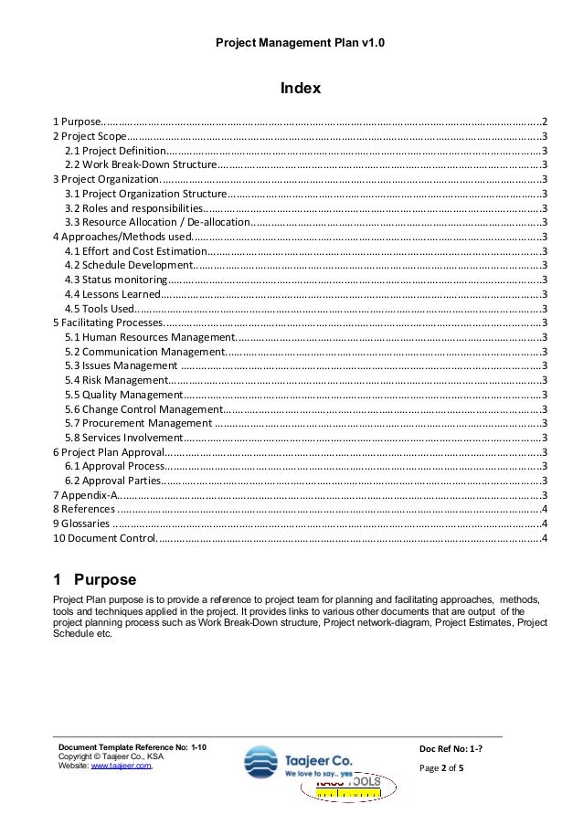 planning document template