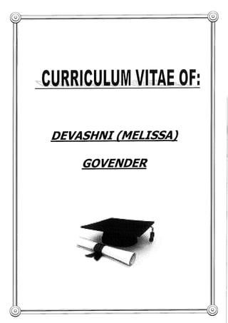 Curriculum Vitae Of Devashni Govender