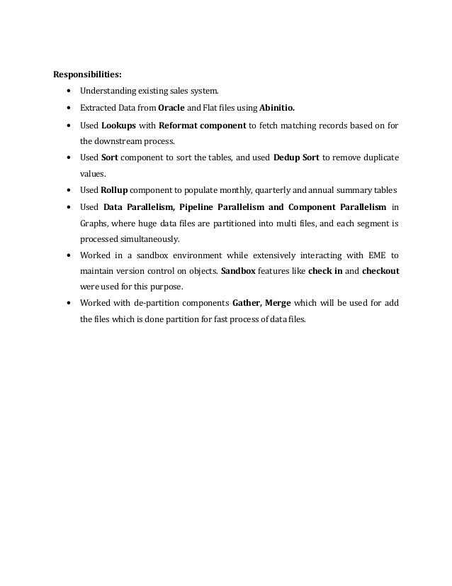 abinitio experienced resume anilkumar