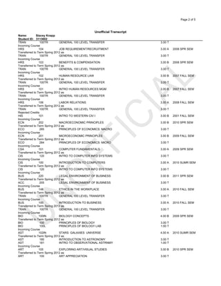 NEWEST TRANSCRIPT 2015 | PDF