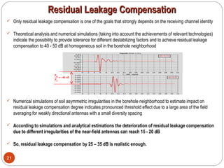 Residual Leakage CompensationResidual Leakage Compensation
21
 Only residual leakage compensation is one of the goals tha...