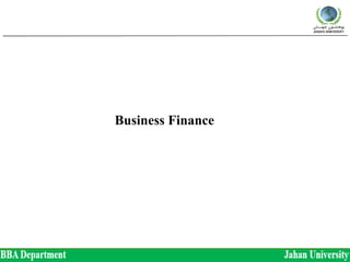 Business Finance
 
