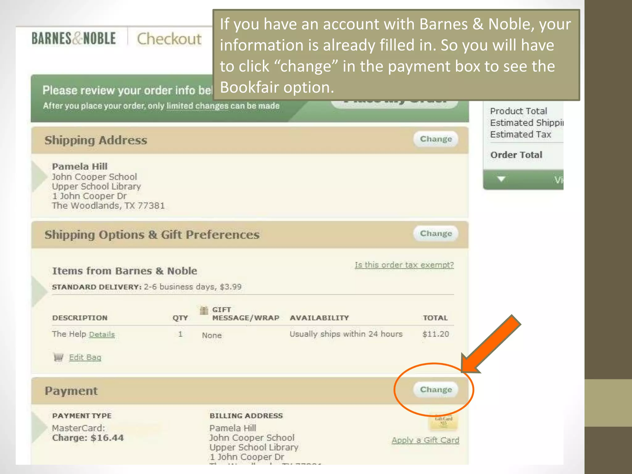 Next, you will be prompted to enter our
Bookfair ID number: 12082822
That’s it!
Continue to checkout and your order
will be credited to our Bookfair.
Thank you for your support!