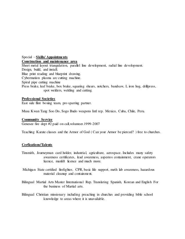 resume bilingual