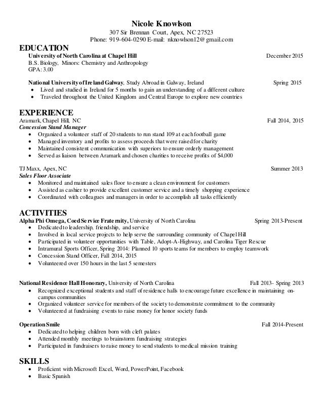 Nicole Knowlson Resume