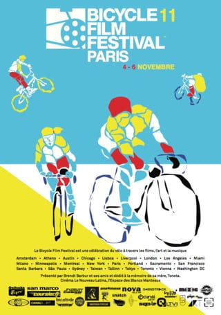 Flyer - Bicycle Film Festival - PARIS - 2011