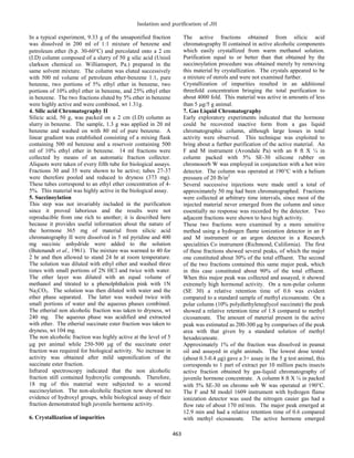 34.Isolation and purification of juvenile hormone of Bombyx mori | PDF