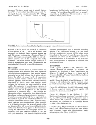 34.Isolation and purification of juvenile hormone of Bombyx mori | PDF