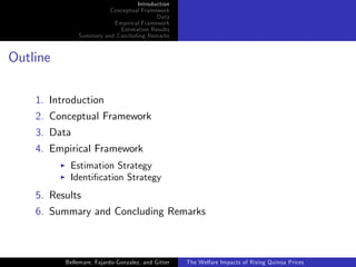The welfare impacts of rising quinoa prices: evidence from Peru