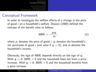 The welfare impacts of rising quinoa prices: evidence from Peru