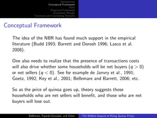 The welfare impacts of rising quinoa prices: evidence from Peru