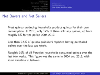 The welfare impacts of rising quinoa prices: evidence from Peru