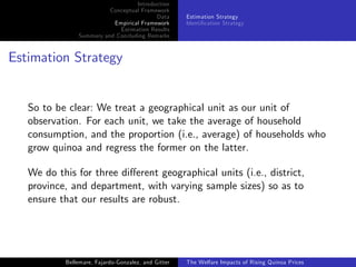 The welfare impacts of rising quinoa prices: evidence from Peru