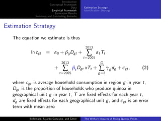 The welfare impacts of rising quinoa prices: evidence from Peru