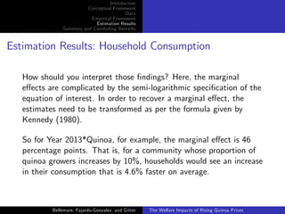 The welfare impacts of rising quinoa prices: evidence from Peru