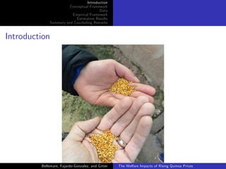 The welfare impacts of rising quinoa prices: evidence from Peru