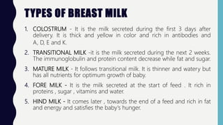 Transitional Colostrum Color BFHI & EBP | PPTX