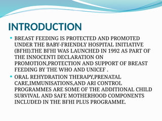 BFHI ( baby - friendly hospital initiative ) | PPTX
