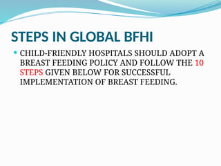 BFHI ( baby - friendly hospital initiative ) | PPTX