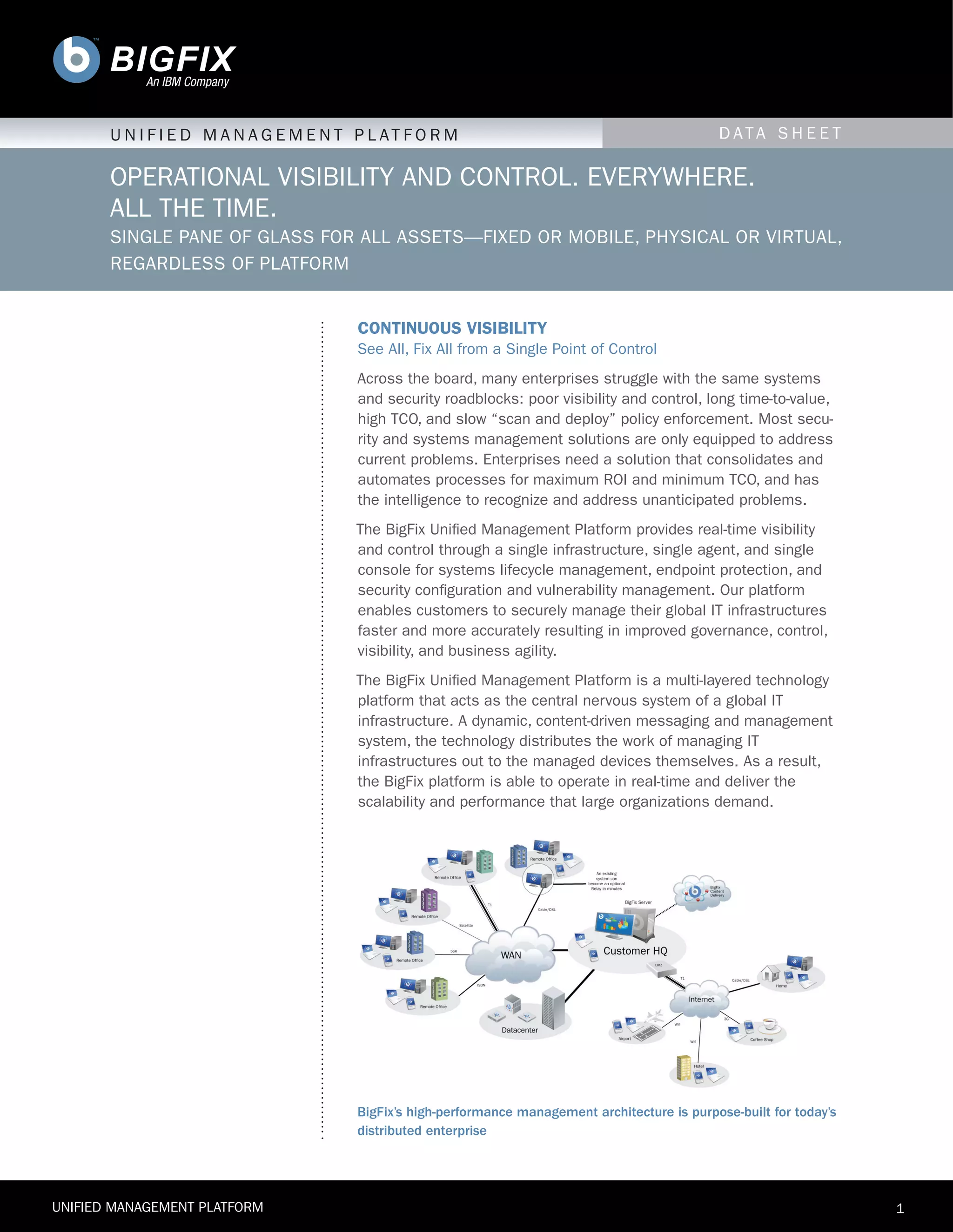 BigFix Data Sheet PDF