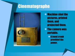 First Film Machine Film History | PPT