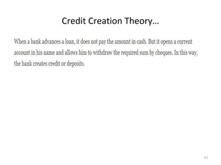 Credit Creation Theory…
62
 
