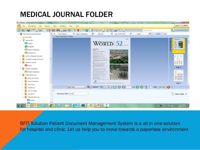 Bfit for healthcare - A Document Management System for Healthcare Ind…