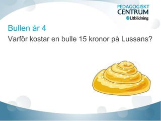 Varför kostar en bulle 15 kronor på Lussans?
 